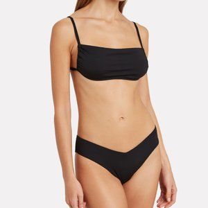 NEW WeWoreWhat Black Bandeau Leigh Bikini Top